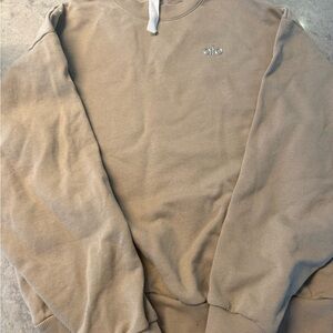 ALO Yoga womens Beige Crewneck Sweater